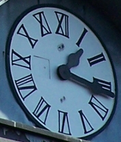 Przykładowa tarcza zegara wiezowego