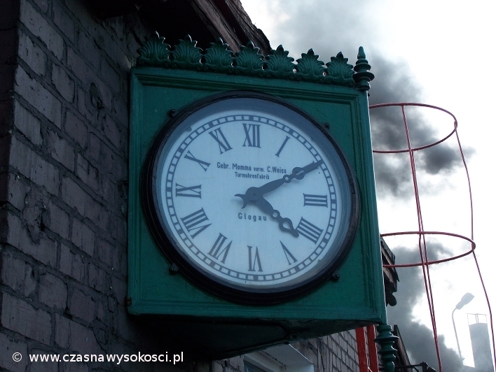 Zegar w parowozowni w Wolsztynie